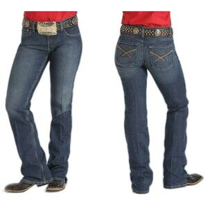 Cinch Women 26x30 Kylie Dark Stone Slim Fit Bootcut Kickslit Stretch Denim Jeans